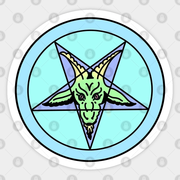 Pastel Pentagram Sticker by lilgothgf